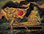 William Blake The murder of Abel painting